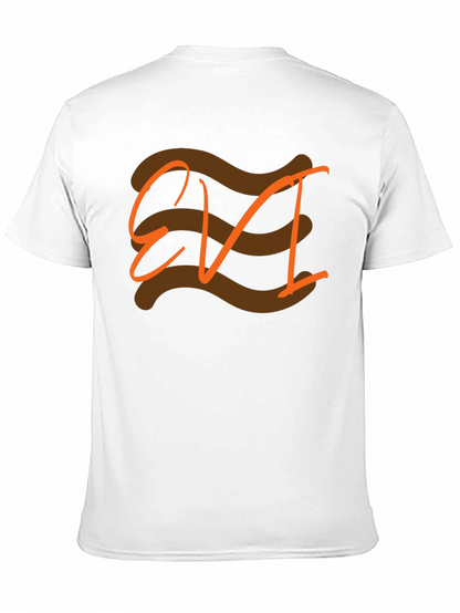 EVI Graphic Tee - Black Cotton Casual T-Shirt