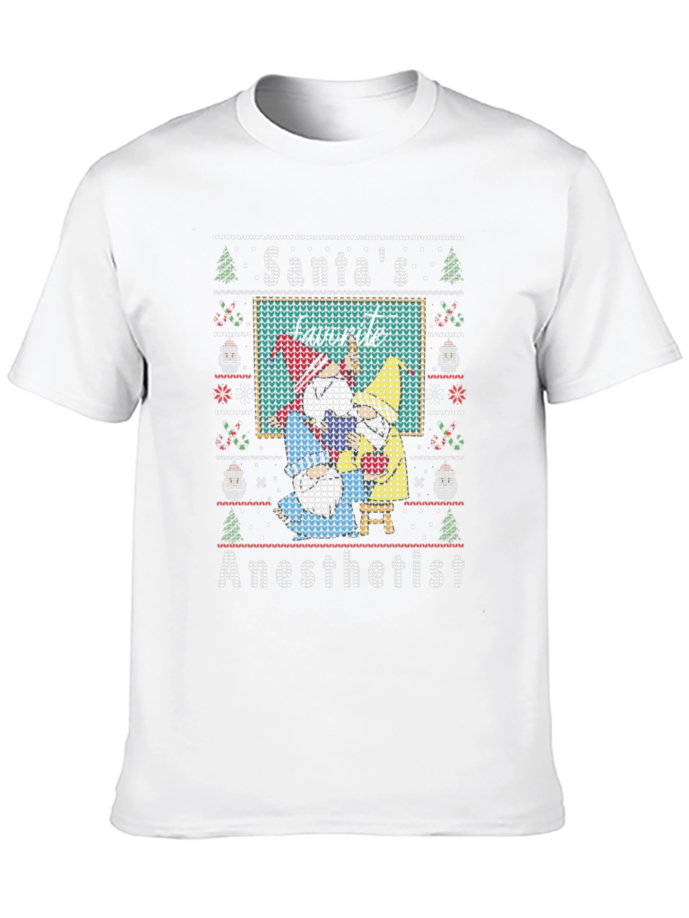 Santas Favorite Anesthetist Ugly Christmas Sweater T-Shirt