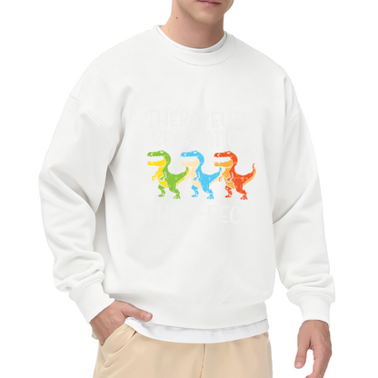 Therapeutic Recreation T-Rex Crewneck Sweatshirt - Funny Dinosaur Group Costume Pullover