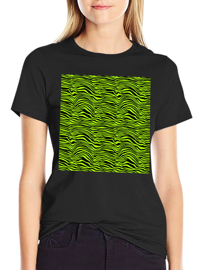 Abstract Zebra Stripe Graphic Print Mens T-Shirt