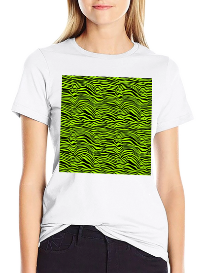 Abstract Zebra Stripe Graphic Print Mens T-Shirt