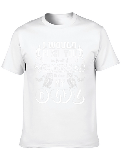 Zombie Owl Humor T-Shirt