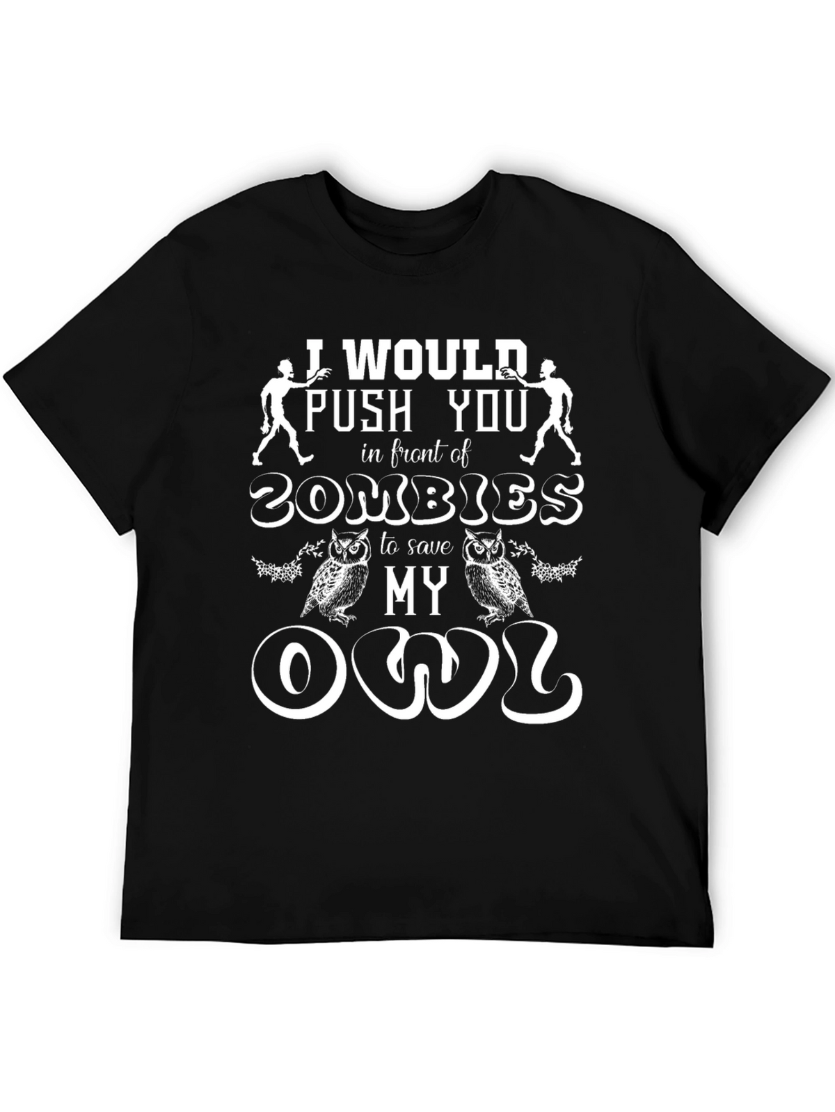 Zombie Owl Humor T-Shirt
