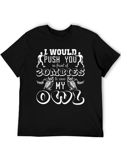 Zombie Owl Humor T-Shirt