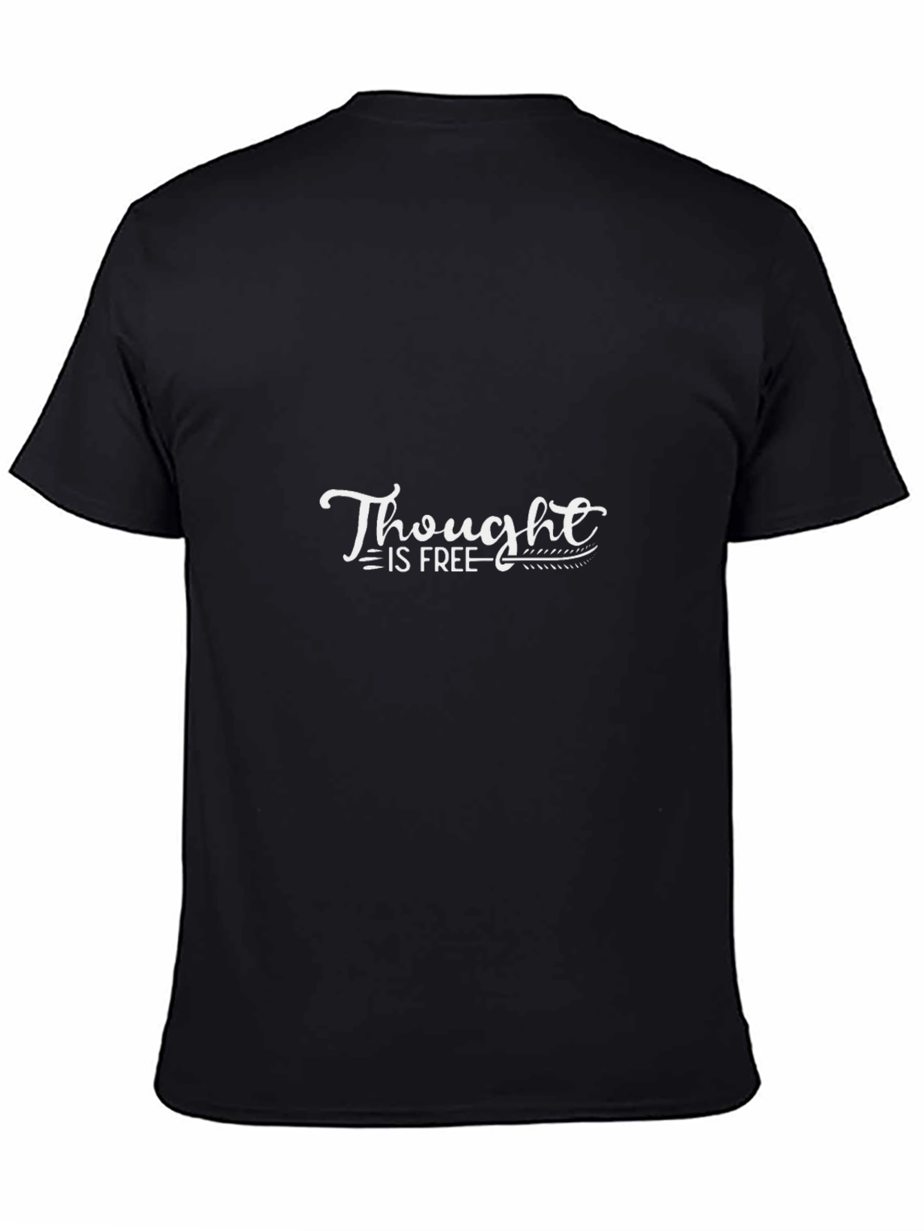 Thought is Free Graphic Black T-Shirt