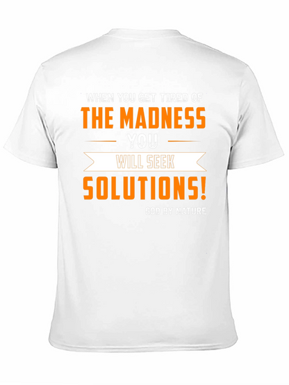 Madness Solutions Graphic Tee - Mens Black T-Shirt
