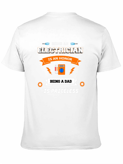 Electrician Dad T-Shirt - Honor & Priceless