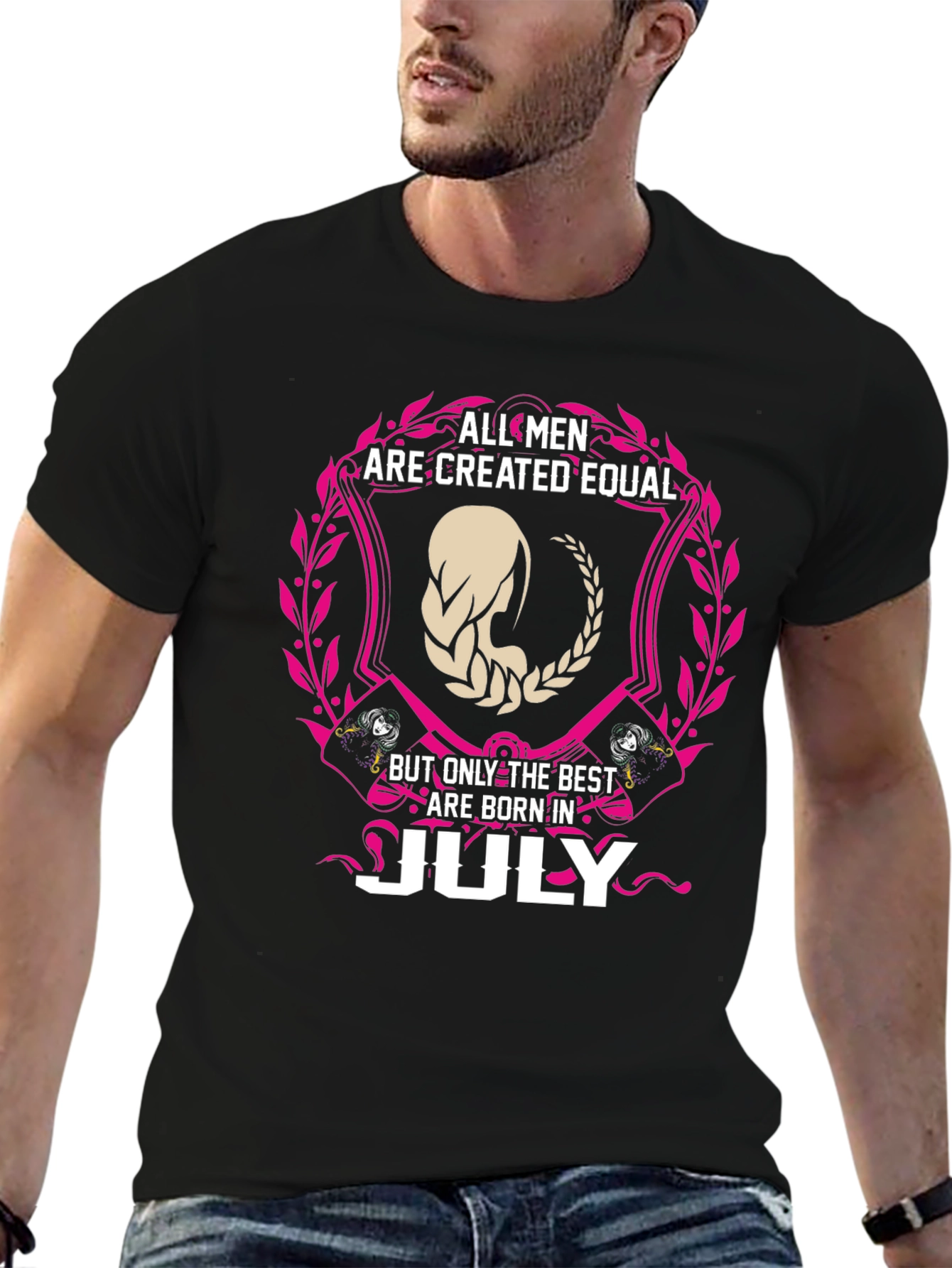 All Men Are Created Equal July Birthday T-Shirt