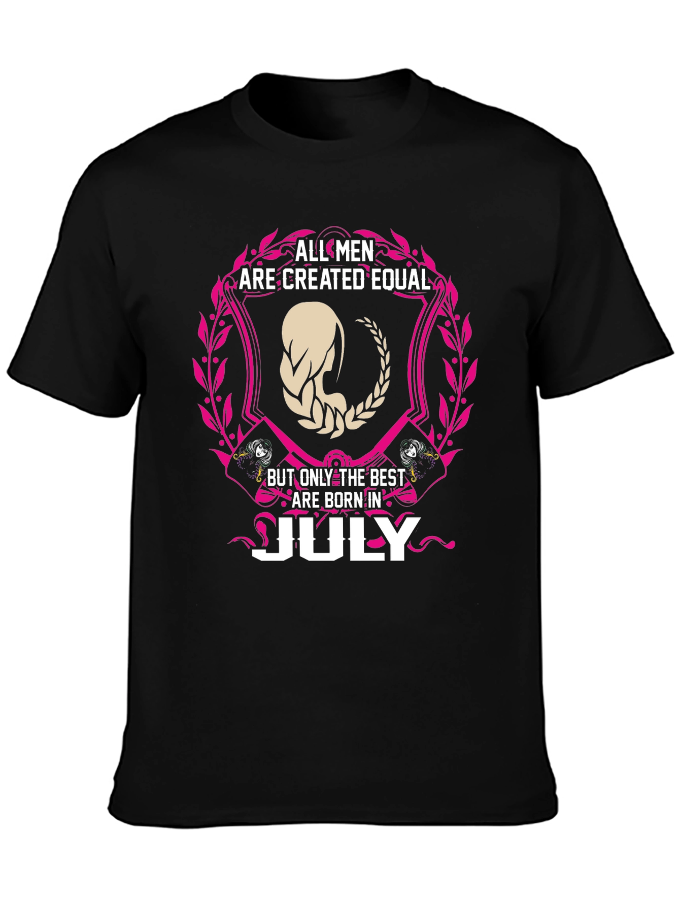 All Men Are Created Equal July Birthday T-Shirt