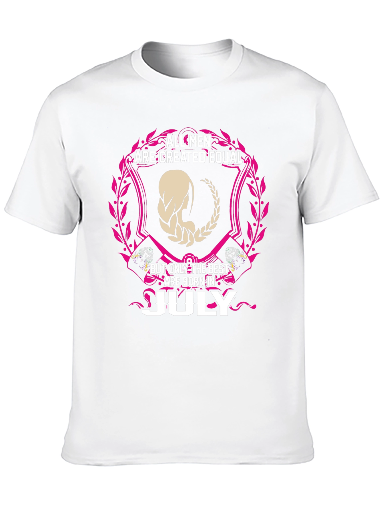 All Men Are Created Equal July Birthday T-Shirt