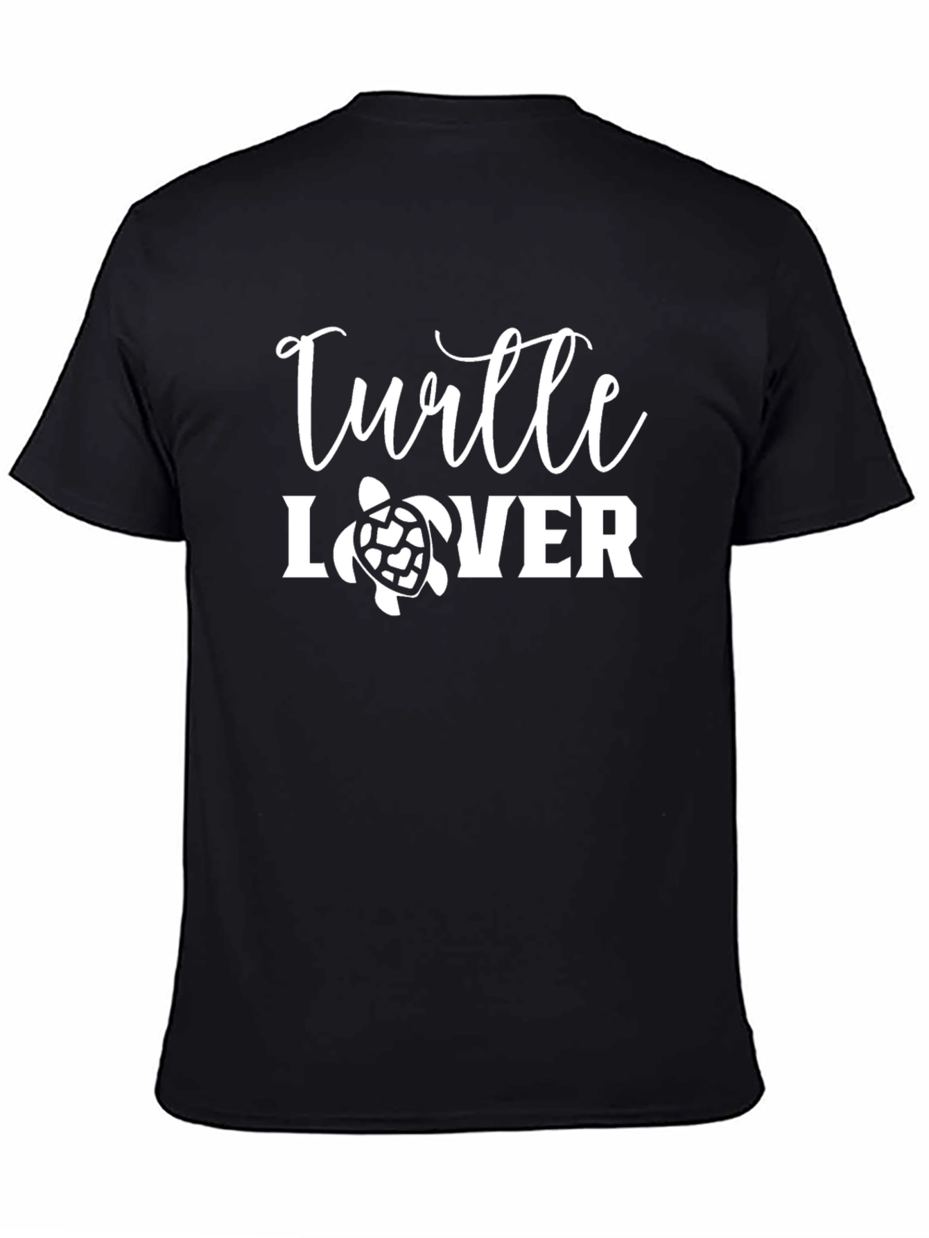Turtle Lover Black Graphic Tee