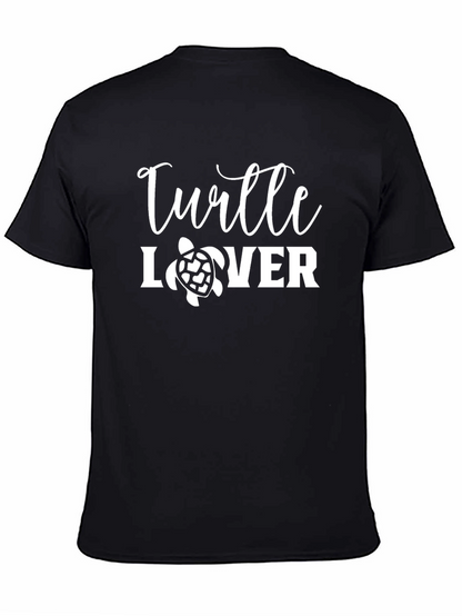 Turtle Lover Black Graphic Tee