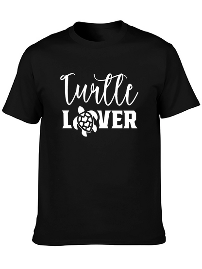 Turtle Lover Black Graphic Tee