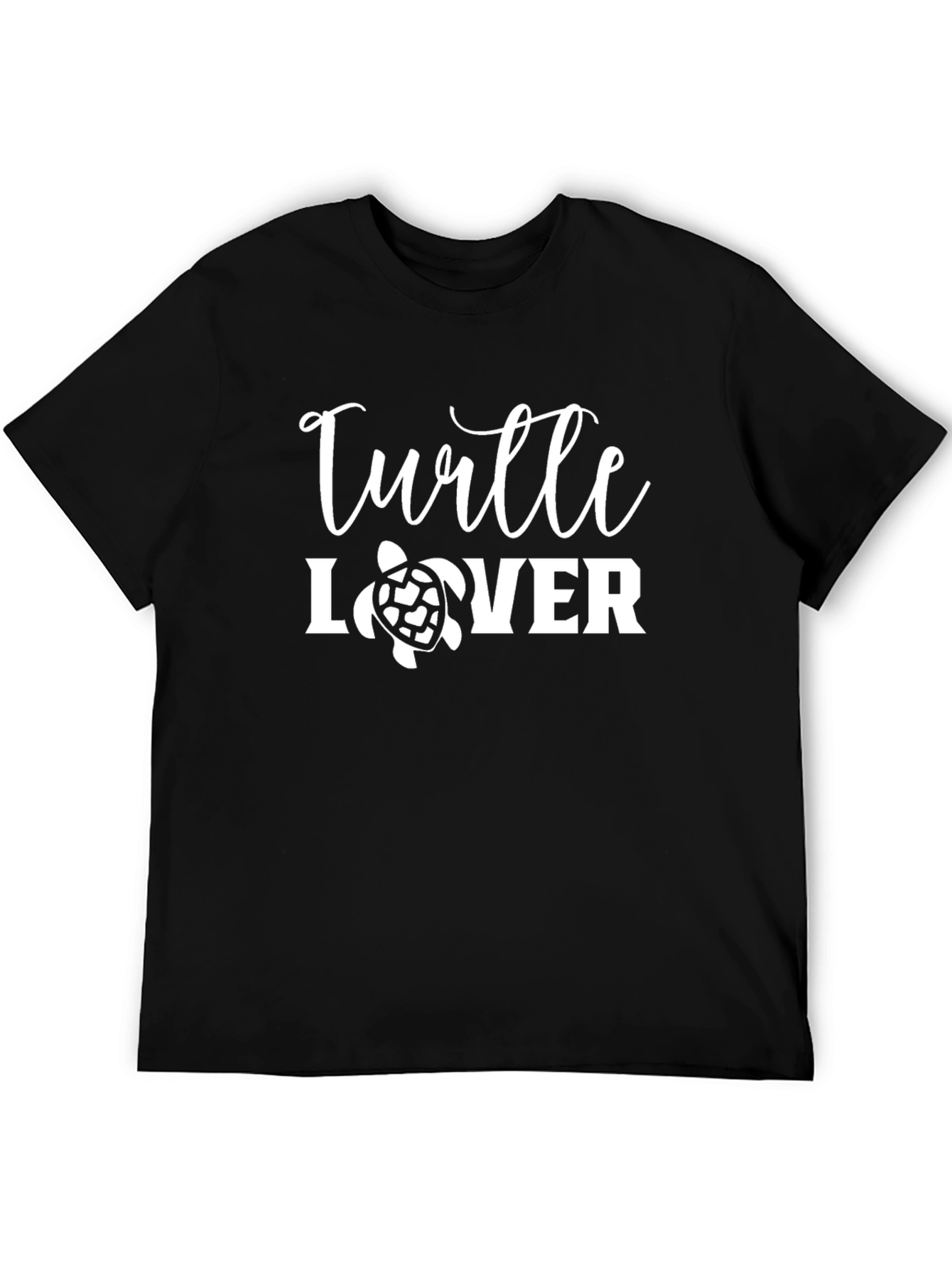 Turtle Lover Black Graphic Tee