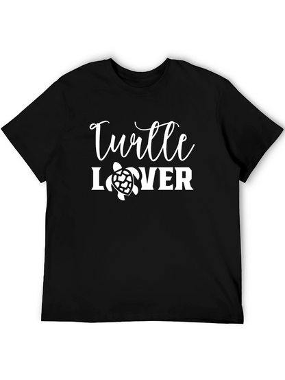 Turtle Lover Black Graphic Tee