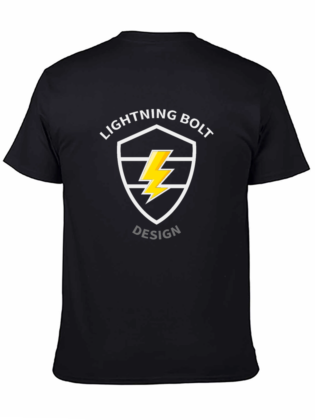 Lightning Bolt Design Tee - Striking Graphic T-Shirt