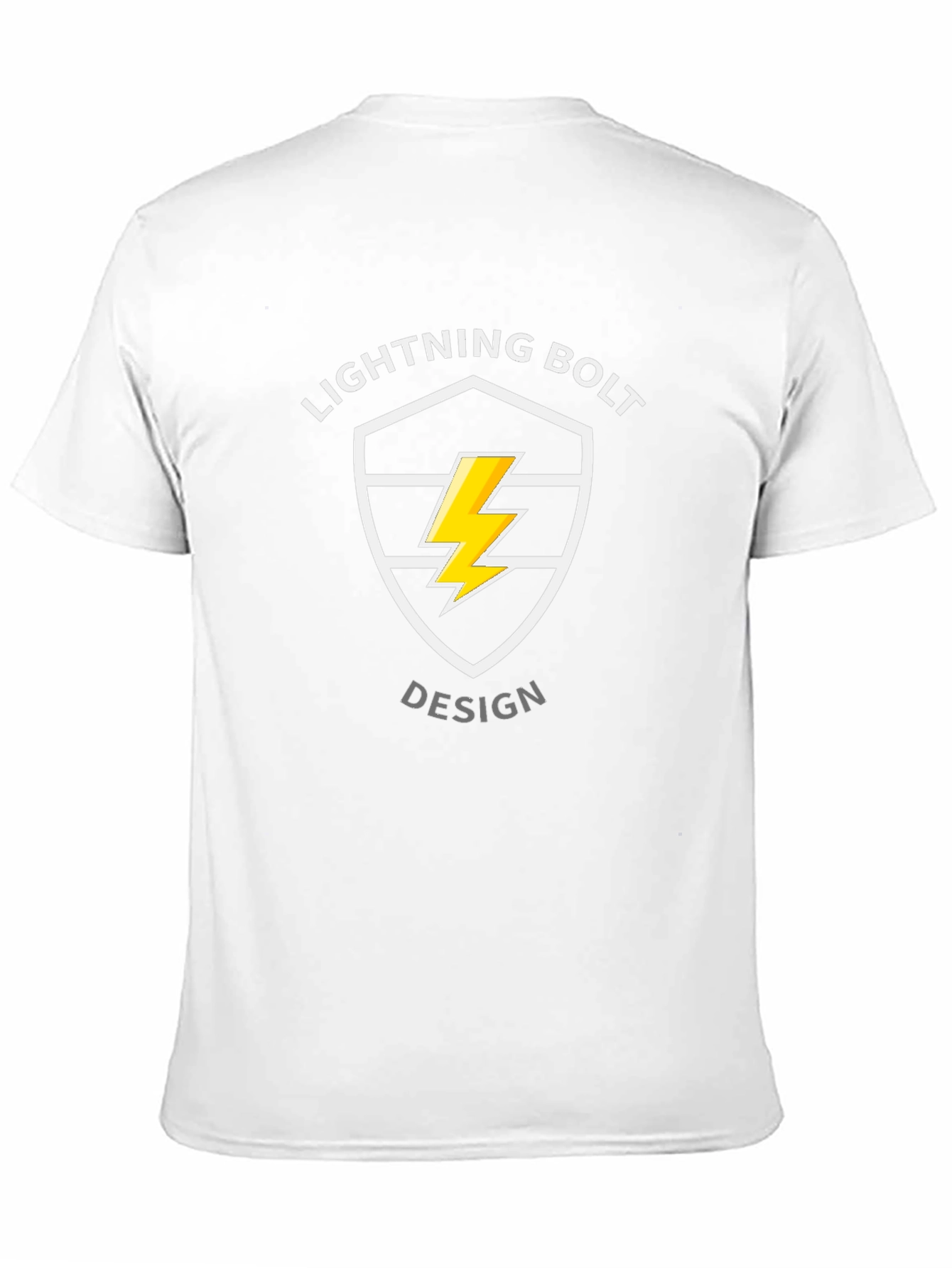 Lightning Bolt Design Tee - Striking Graphic T-Shirt