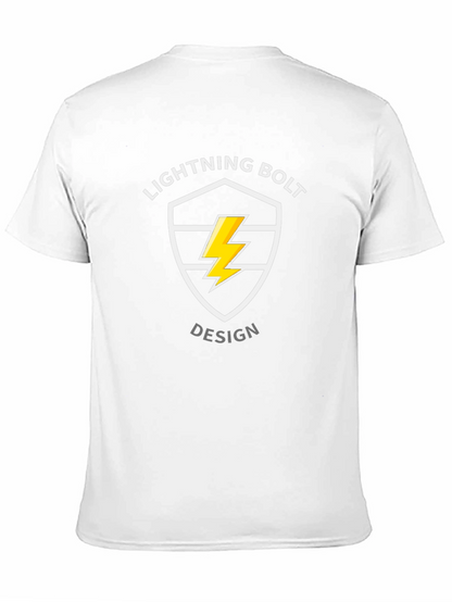Lightning Bolt Design Tee - Striking Graphic T-Shirt
