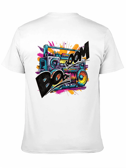 Boombox Graphic Tee - Retro Style T-Shirt