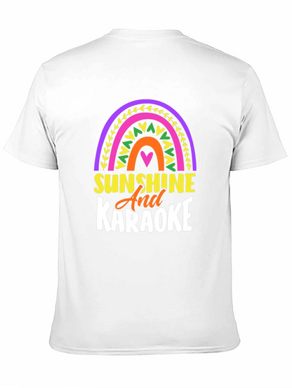 Sunshine and Karaoke T-Shirt - Fun Rainbow Design