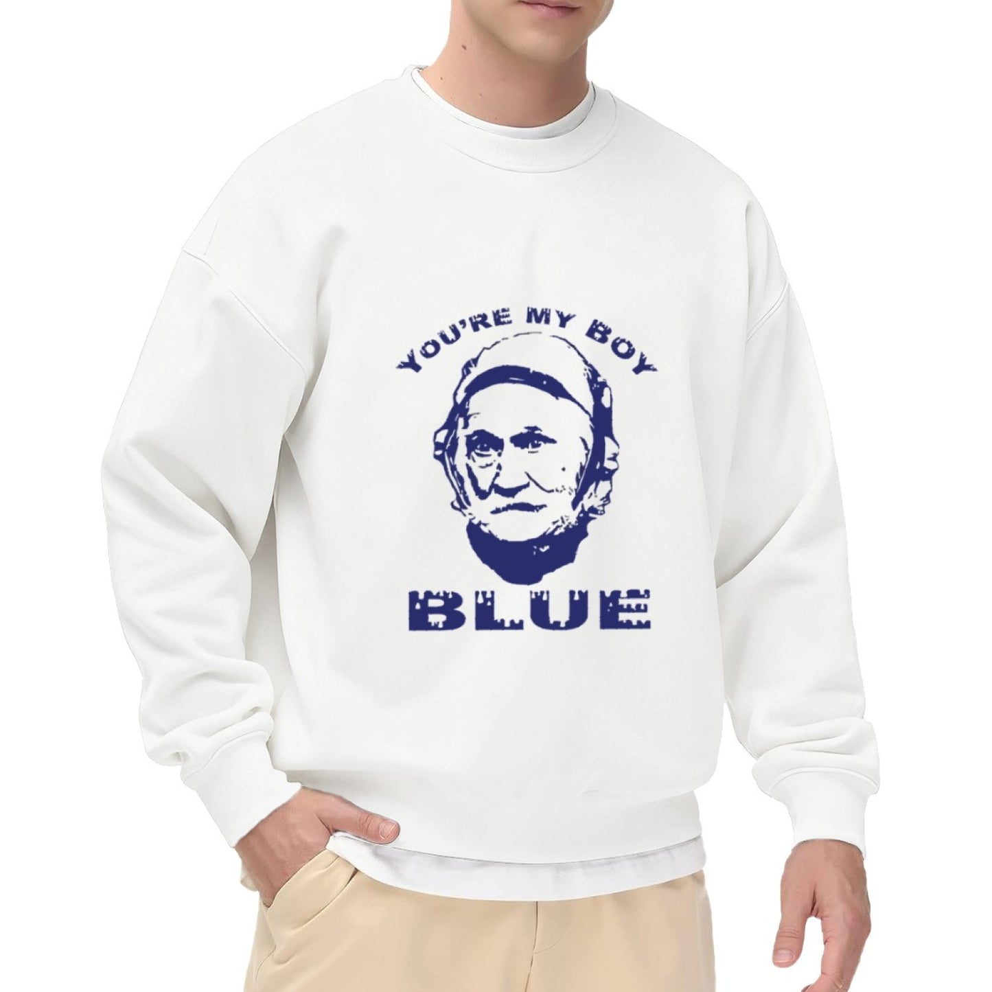 Playful Old School "You're My Boy Blue" Fan Sweatshirt