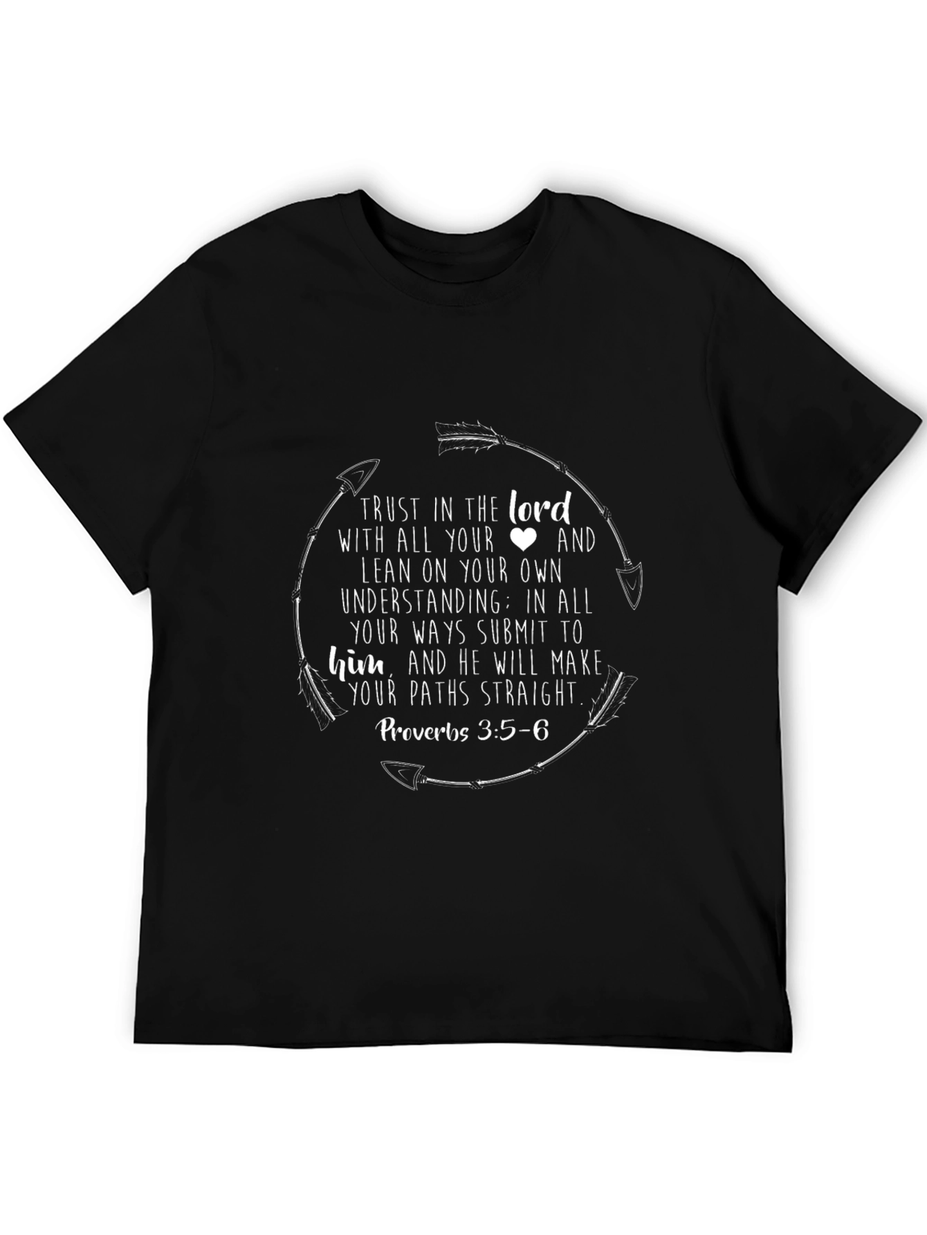 Faith-Based Tee: Trust in the Lord Proverbs 3:5-6
