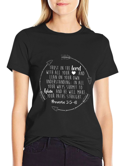 Faith-Based Tee: Trust in the Lord Proverbs 3:5-6