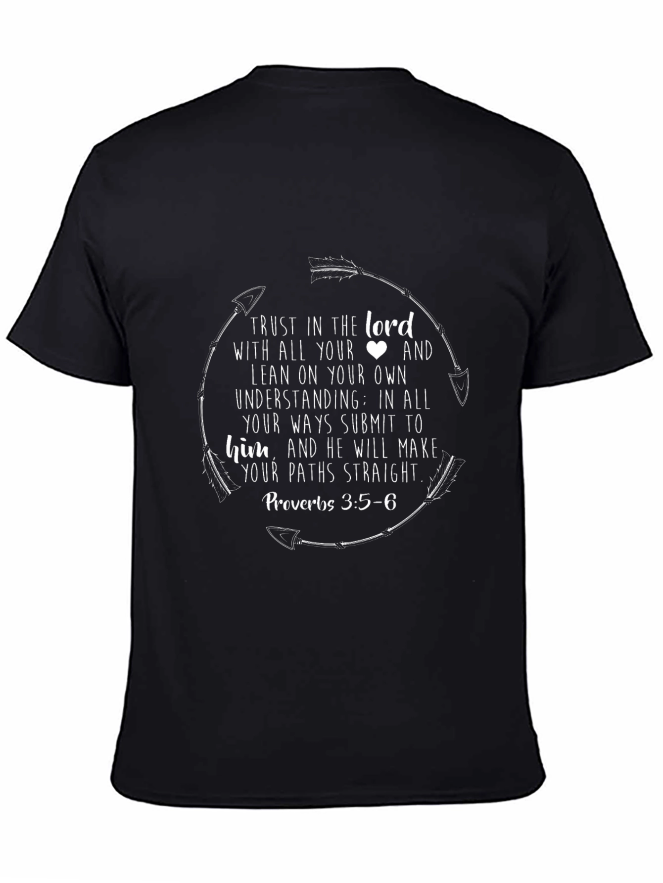 Faith-Based Tee: Trust in the Lord Proverbs 3:5-6
