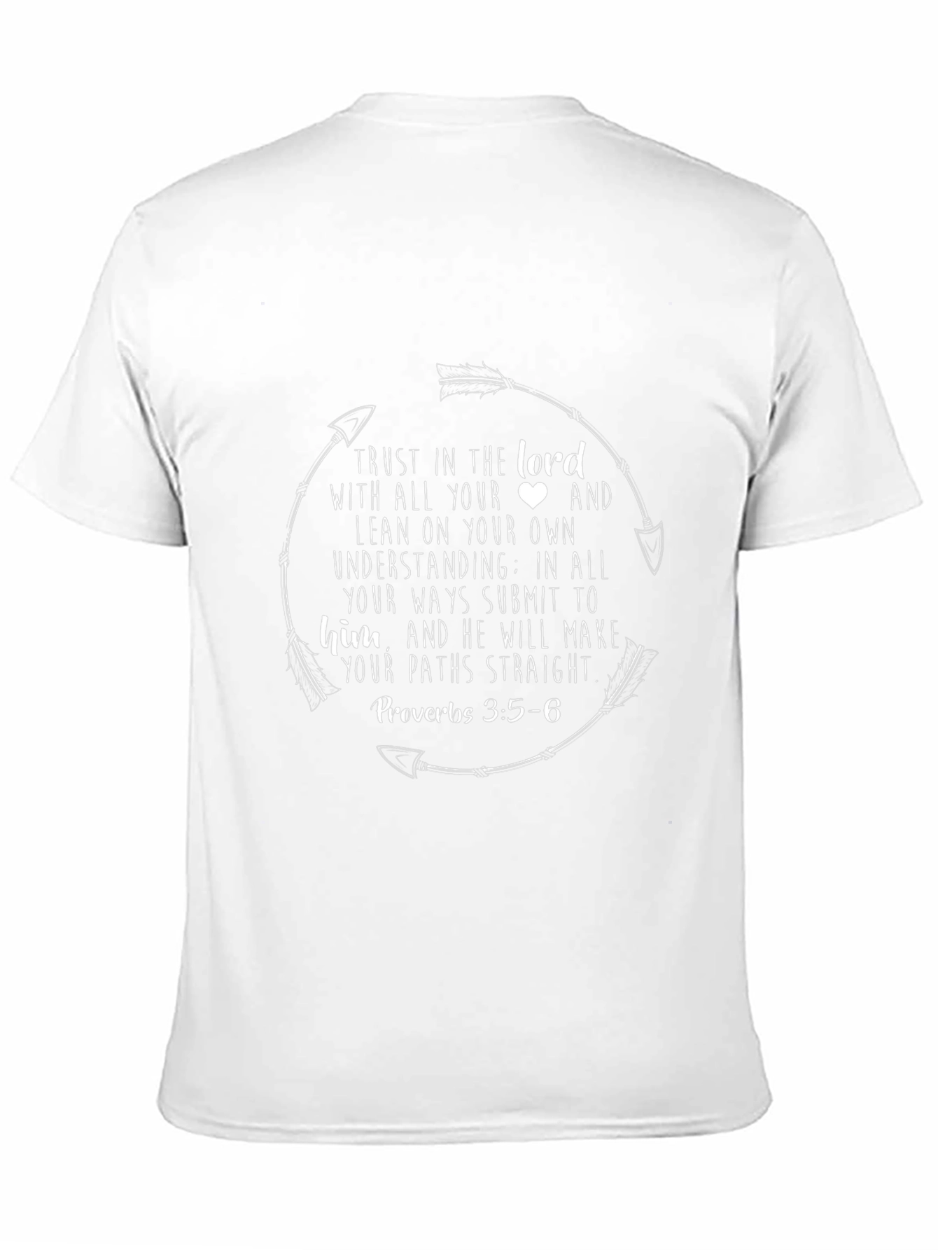 Faith-Based Tee: Trust in the Lord Proverbs 3:5-6