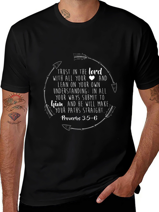 Faith-Based Tee: Trust in the Lord Proverbs 3:5-6