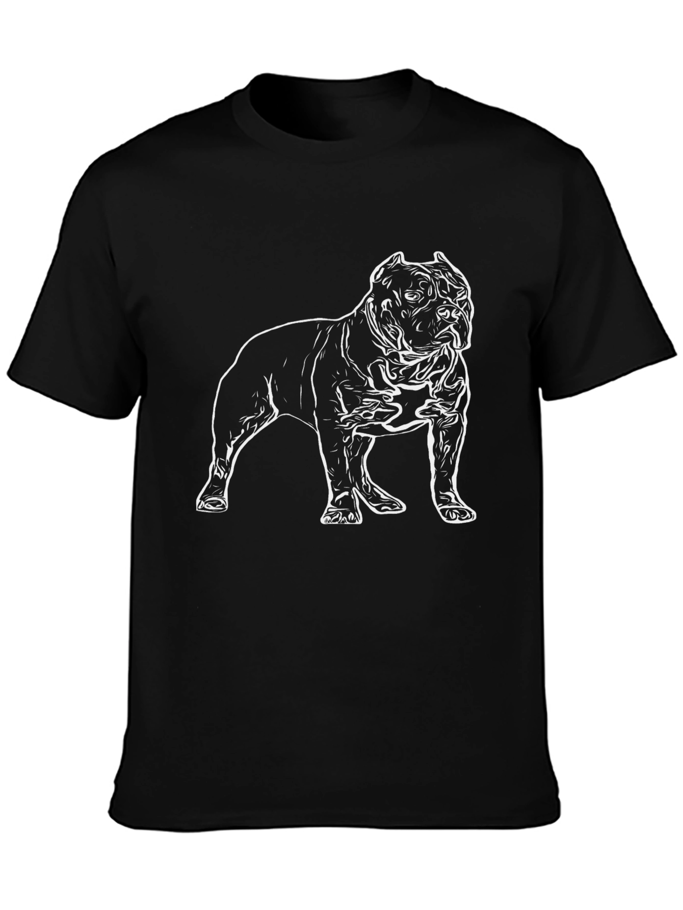 Cool Dog Design Black T-Shirt