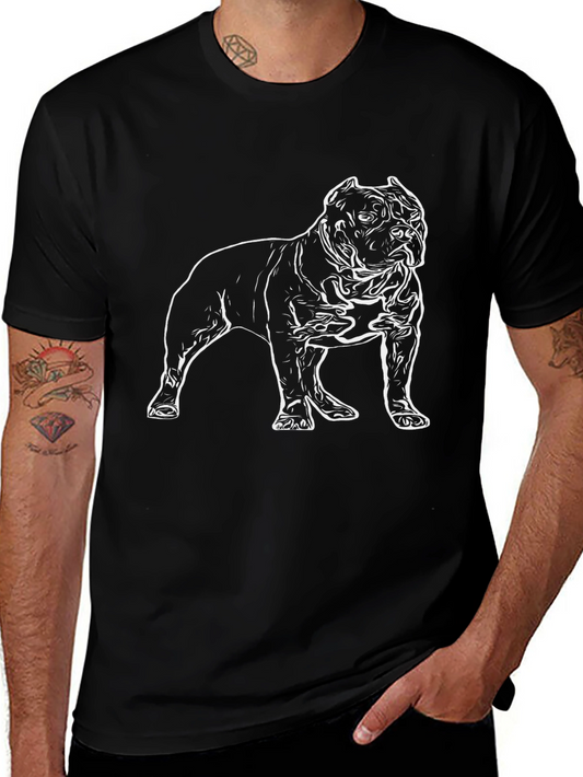 Cool Dog Design Black T-Shirt