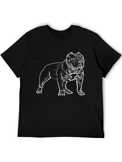 Cool Dog Design Black T-Shirt