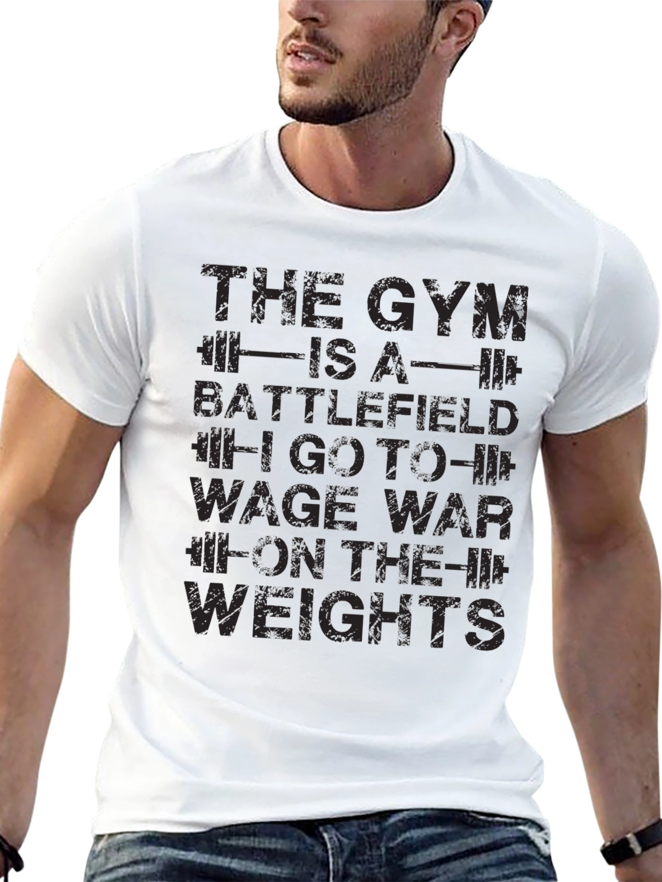 Gym Battlefield Graphic Tee - Workout Motivation