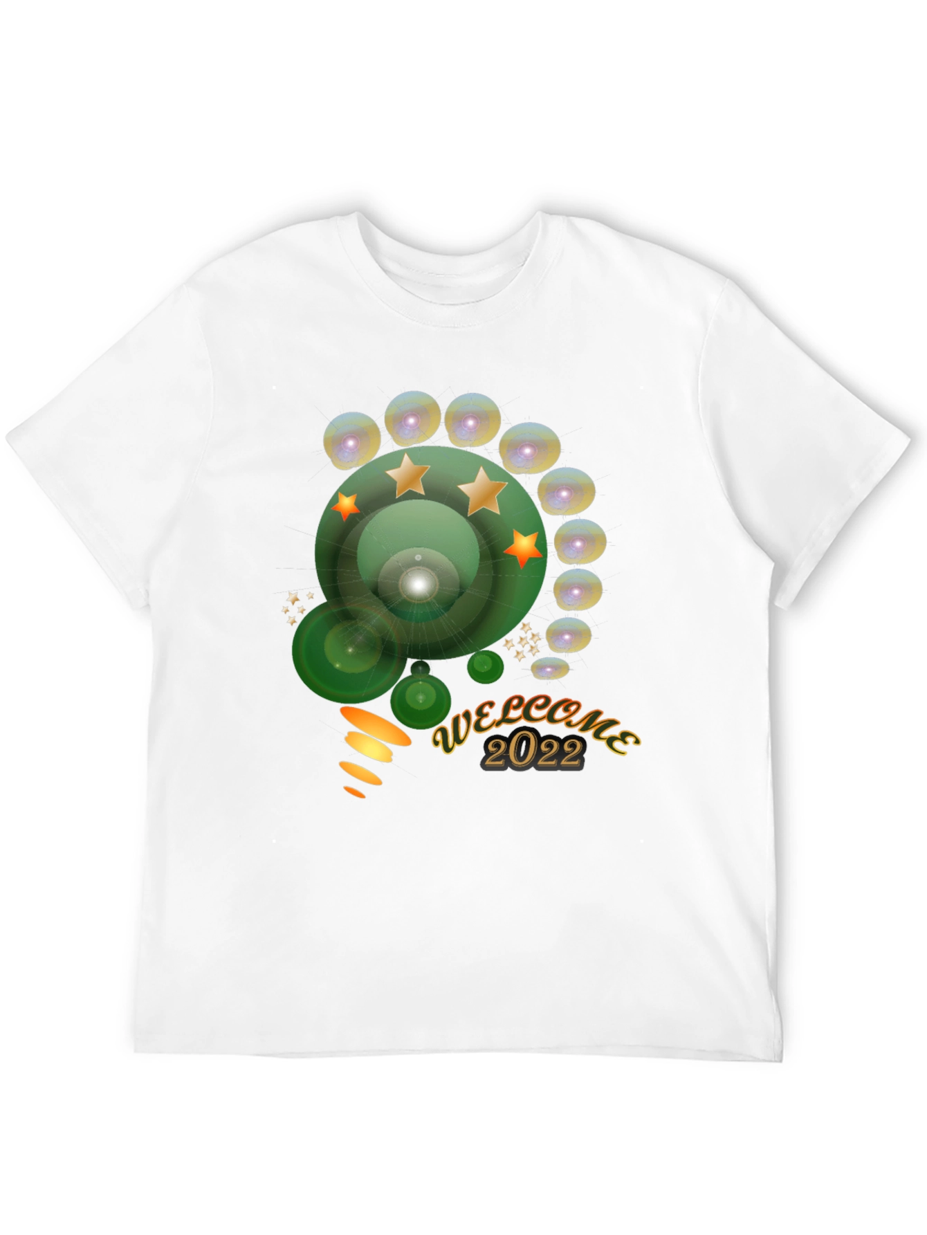 Welcome 2022 Graphic Tee - Stylish Mens Black T-Shirt