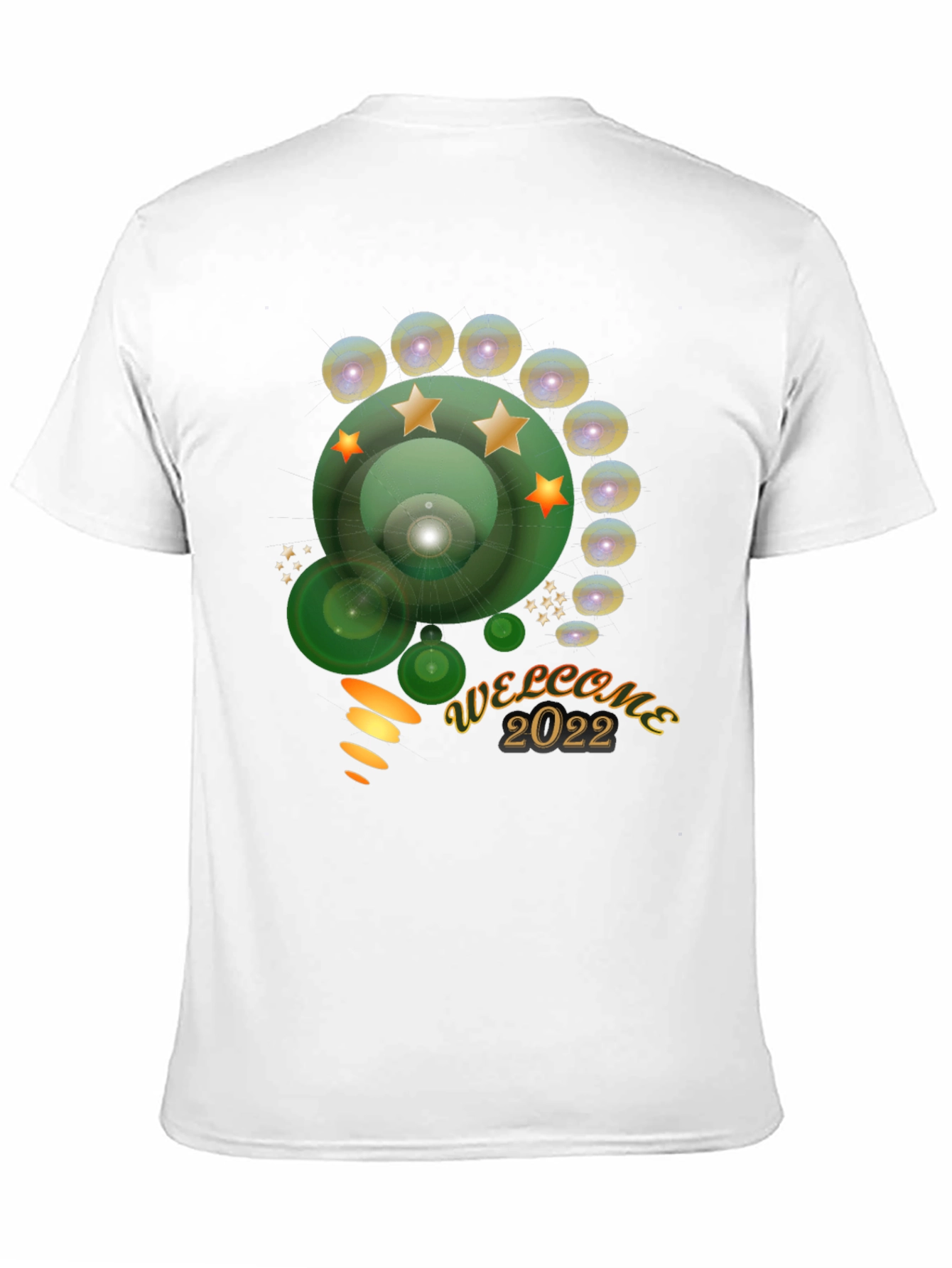 Welcome 2022 Graphic Tee - Stylish Mens Black T-Shirt