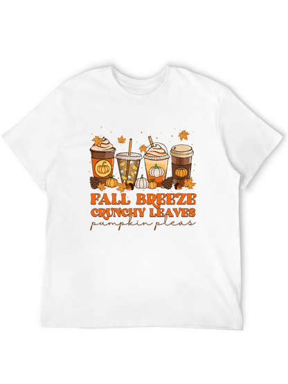 Fall Breeze Crunchy Leaves Pumpkin Please T-Shirt