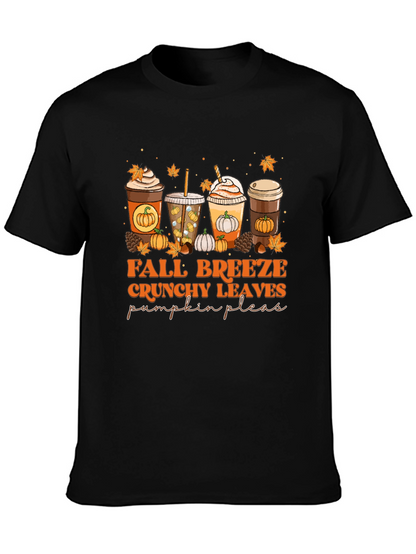 Fall Breeze Crunchy Leaves Pumpkin Please T-Shirt