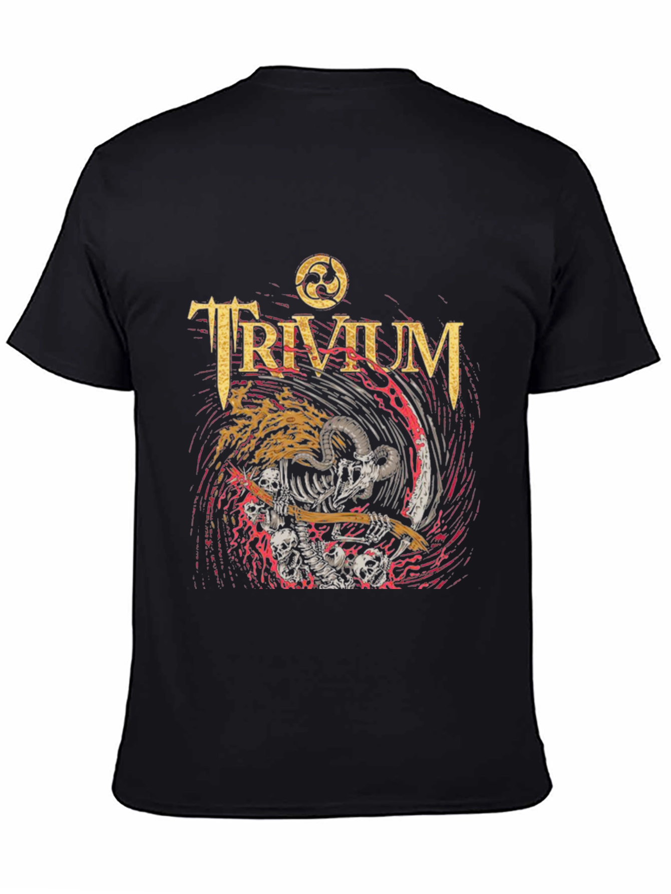 Trivium Band Tee - Skeleton Grim Reaper Rock T-Shirt