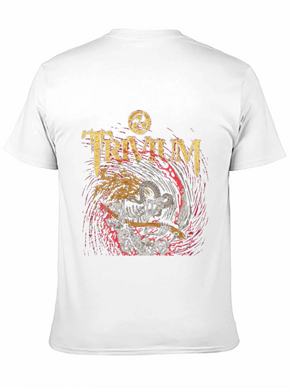 Trivium Band Tee - Skeleton Grim Reaper Rock T-Shirt