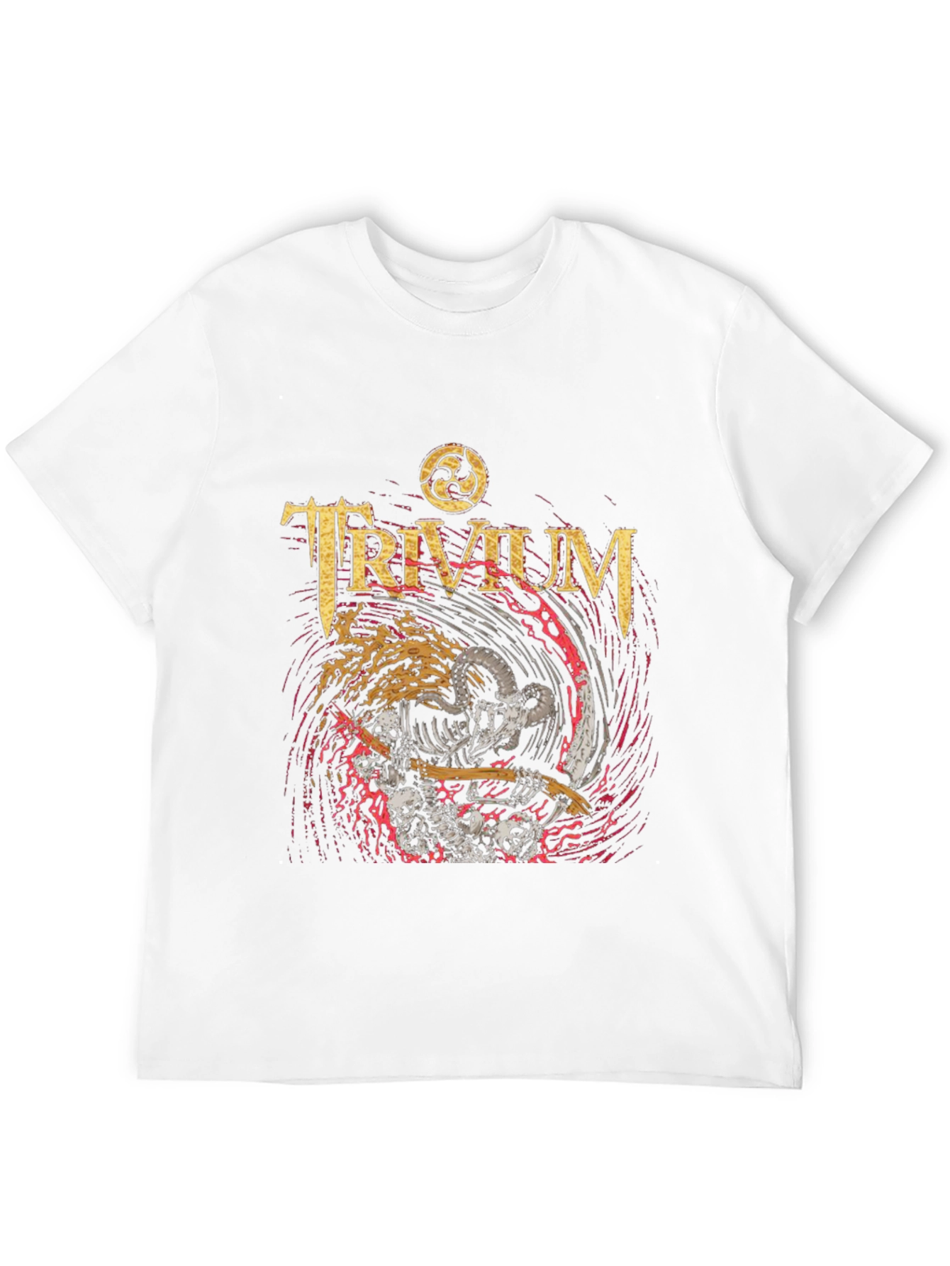 Trivium Band Tee - Skeleton Grim Reaper Rock T-Shirt