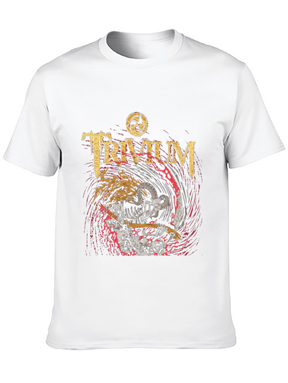 Trivium Band Tee - Skeleton Grim Reaper Rock T-Shirt