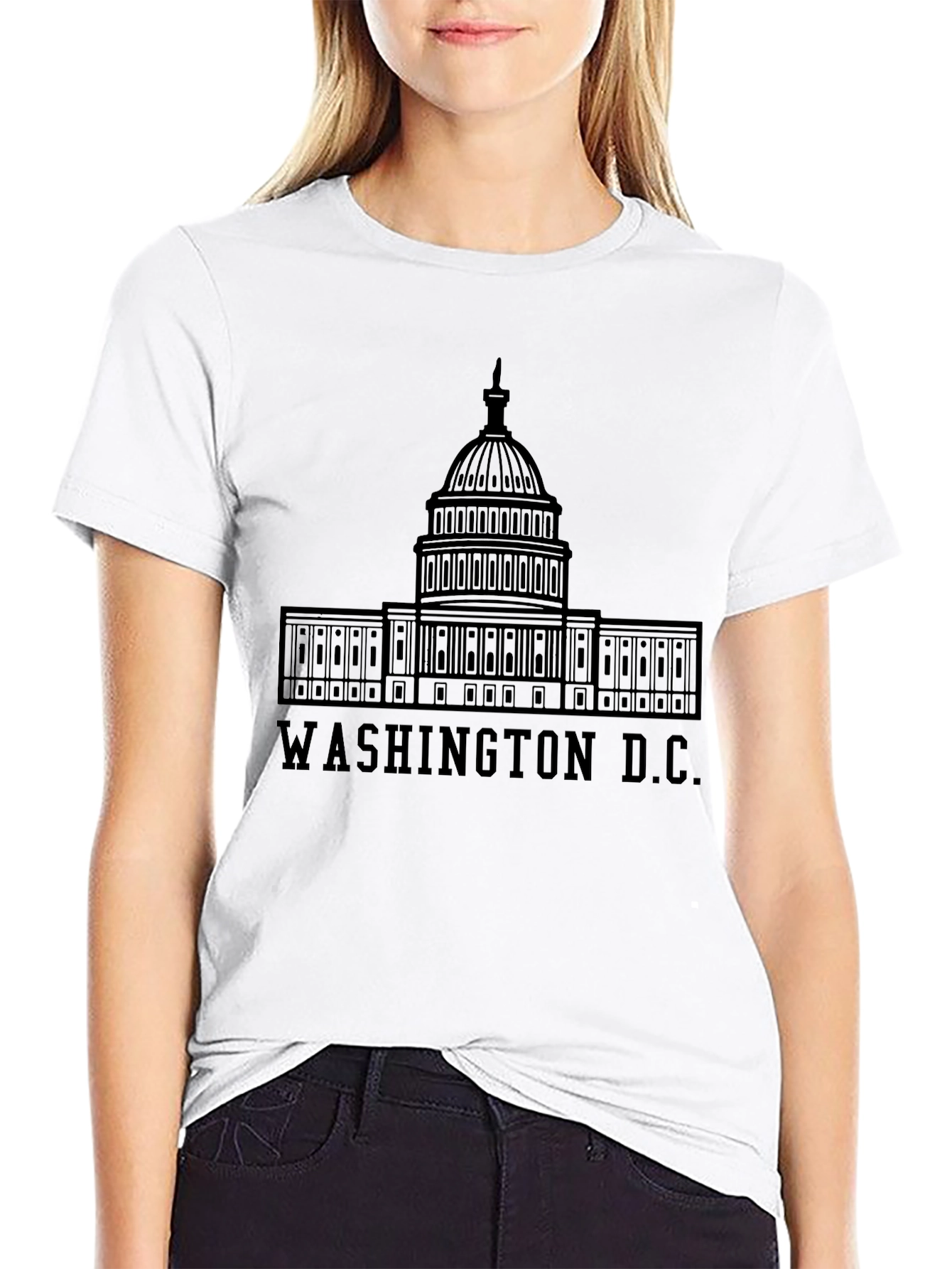 Washington D.C. Capitol Building Graphic T-Shirt