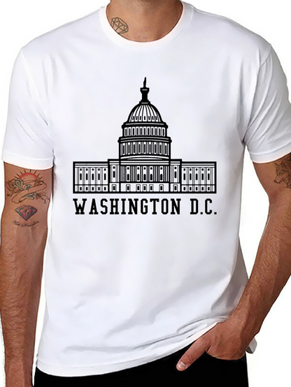 Washington D.C. Capitol Building Graphic T-Shirt