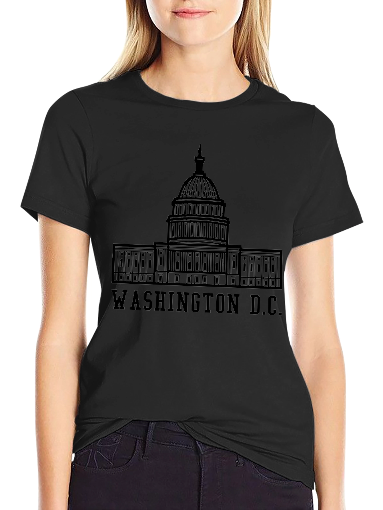 Washington D.C. Capitol Building Graphic T-Shirt