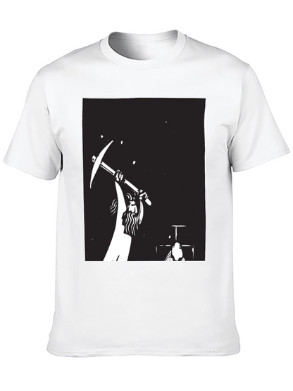 Miner Silhouette Graphic Black T-Shirt