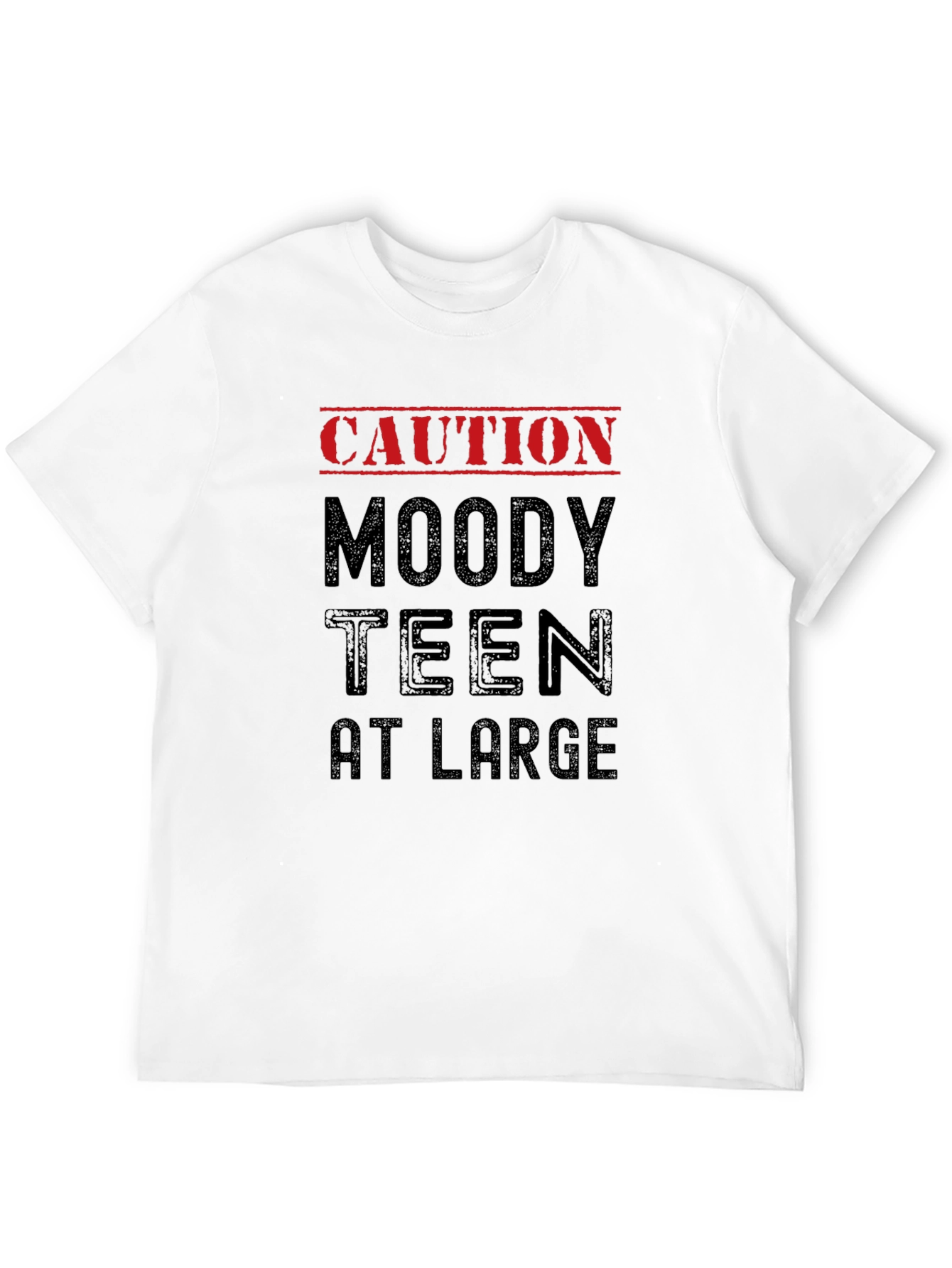 Caution Moody Teen At Large Graphic T-Shirt