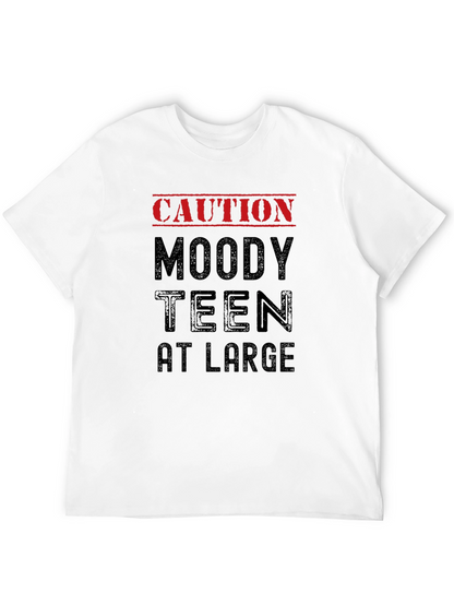 Caution Moody Teen At Large Graphic T-Shirt