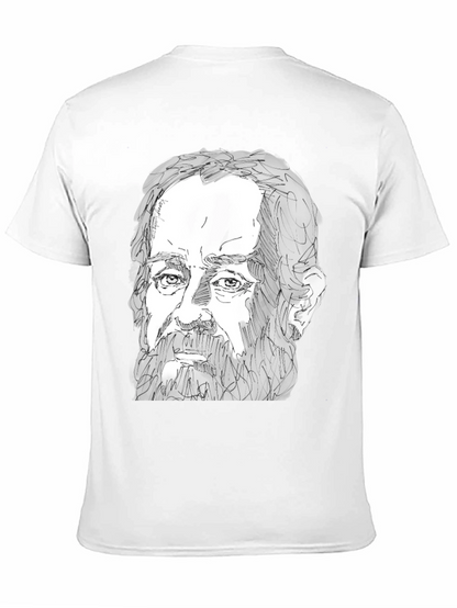 Sketch Portrait Black T-Shirt