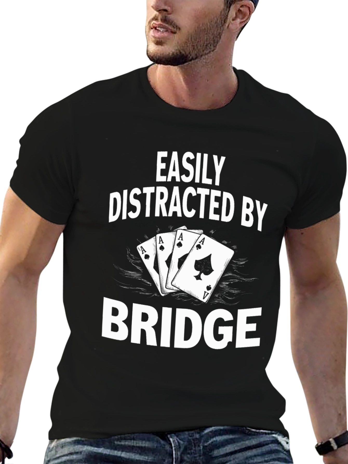 Easily Distracted by Bridge Graphic Tee